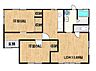 間取り：【リフォーム済】2LDKの間取りです