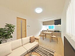 福井市足羽4丁目　戸建て 3DKのリビング/ダイニング