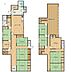 間取り：【間取り図】10LDKの間取り図になります。1Fにはリビングと和室4部屋と洋室1部屋、2Fには和室4部屋と洋室1部屋ございます。