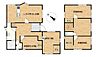 間取り：【間取図】4LDKの2階建です。　1階和室と2階和室は使い勝手を考慮して洋室に変更　また水廻りも全て新品交換しますので新生活も気持ちよくスタートできます。 各部屋に収納があります。