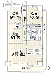 須磨妙法寺アーバンコンフオート 3LDKの間取図画像