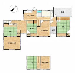 益田市高津5丁目　戸建て 7DKの間取り