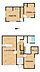 間取り：【間取図】間取は16帖LDKの二階建てです。建物面積は103平米（31坪）です。各部屋に収納があるので、部屋を広く使える間取りになっています。　和室の続き間をLDKとし、対面式のキッチンを実現しました