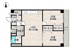 間取図画像 2LDK