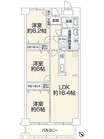 間取り 己斐本町CO-OPマンション　410 4階/-