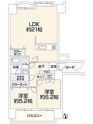 間取図画像 2LDK