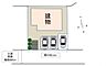 その他：【敷地配置図】敷地内のイメージ図です。前面道路は南側約6Mの公道です。駐車スペース既存1台ですが、新たに2台増設工事を行って、合計3台駐車可能になる予定です。