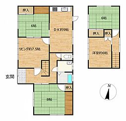 佐世保市広田1丁目　戸建て 5DKの間取り
