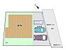 駐車場：【区画図】駐車スペースは3台分ほどになります。