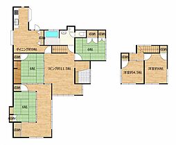 八女郡広川町大字広川　戸建て 5LDKの間取り