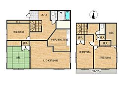熊本市北区梶尾町　戸建て 4LDKの間取り