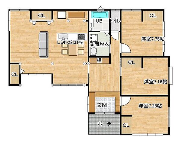 間取りを拡大表示