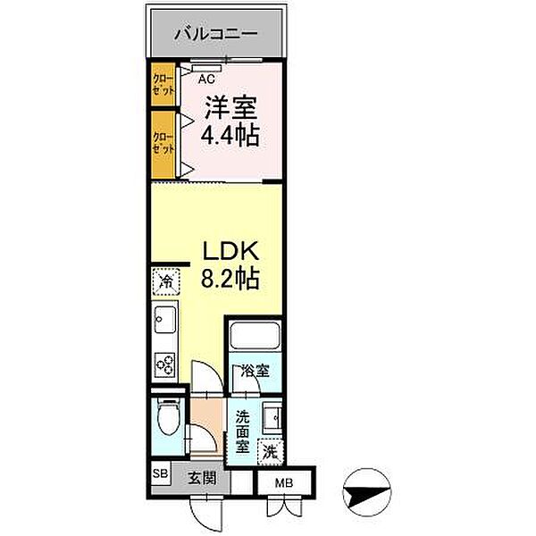 Noble Maison ｜東京都江戸川区東葛西5丁目(賃貸マンション1LDK・2階・32.16㎡)の写真 その2