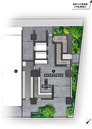1F共用施設（4.KATTE 作業台や手荷物置場として利用でき、受け取った郵便物や荷物を解いたり、不要なものはその場で捨てることが出来ます。）（6.スーパーマーケット開業予定）