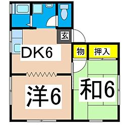 西根ハイツII 2階/203