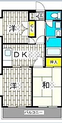オリブマンション 3DKの間取図画像