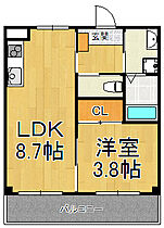 兵庫県宝塚市中筋2丁目（賃貸マンション1LDK・1階・29.44㎡） その2