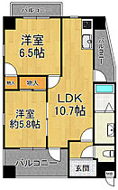 ハリマスタート  ｜ 兵庫県宝塚市売布2丁目（賃貸マンション1LDK・4階・50.00㎡） その2