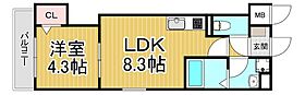 兵庫県尼崎市南武庫之荘3丁目（賃貸アパート1LDK・3階・30.01㎡） その2