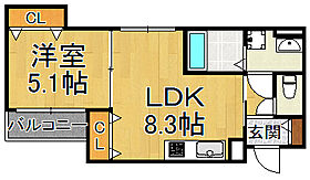 クリエオーレ東大物町  ｜ 兵庫県尼崎市東大物町1丁目（賃貸アパート1LDK・1階・32.56㎡） その1