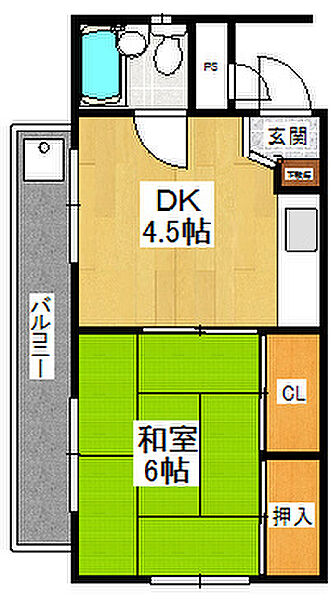 兵庫県西宮市松生町(賃貸マンション1DK・3階・27.00㎡)の写真 その2