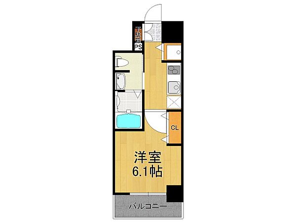 エスリード西宮北口第2 ｜兵庫県西宮市深津町(賃貸マンション1K・4階・22.29㎡)の写真 その2