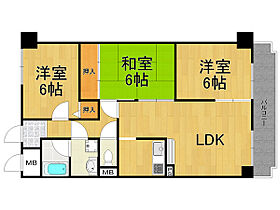 兵庫県西宮市門戸東町（賃貸マンション3LDK・3階・66.96㎡） その2