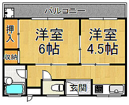 兵庫県宝塚市南口2丁目（賃貸マンション2K・2階・42.12㎡） その2