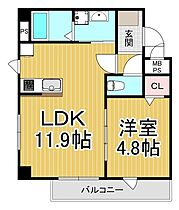 兵庫県川西市火打1丁目（賃貸マンション1LDK・3階・36.83㎡） その2