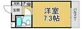 シャンブルド甲東園  ｜ 兵庫県西宮市神呪町（賃貸マンション1K・4階・17.60㎡） その2