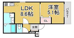 フジパレス東桜木町イースト  ｜ 兵庫県尼崎市東桜木町（賃貸アパート1LDK・3階・33.00㎡） その2