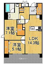 兵庫県西宮市深津町（賃貸マンション2LDK・8階・67.08㎡） その2