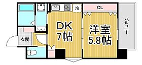 メインステージ甲子園口  ｜ 兵庫県西宮市甲子園口2丁目（賃貸マンション1DK・2階・33.03㎡） その2