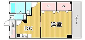 兵庫県尼崎市武庫之荘4丁目（賃貸マンション1LDK・4階・37.14㎡） その2