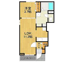 グランオーブ  ｜ 兵庫県伊丹市北園2丁目（賃貸アパート1LDK・1階・37.13㎡） その2