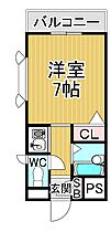 メゾン・ド・マキ  ｜ 兵庫県尼崎市南武庫之荘4丁目（賃貸マンション1K・2階・20.00㎡） その2