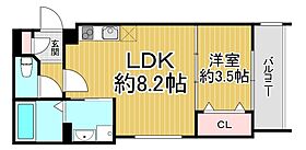 兵庫県尼崎市上坂部3丁目（賃貸アパート1LDK・2階・29.04㎡） その2