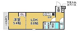 D-5 フジパレス南甲子園  ｜ 兵庫県西宮市南甲子園2丁目（賃貸アパート1LDK・1階・35.28㎡） その2