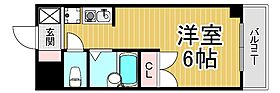 兵庫県尼崎市南武庫之荘1丁目（賃貸マンション1K・2階・20.10㎡） その2