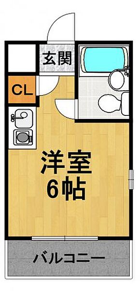 兵庫県尼崎市武庫之荘1丁目(賃貸マンション1R・3階・14.84㎡)の写真 その2