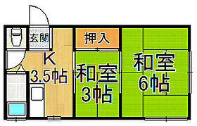 杉マンション  ｜ 兵庫県尼崎市瓦宮2丁目（賃貸マンション2K・2階・24.50㎡） その2