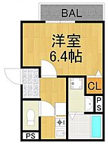 兵庫県尼崎市大西町2丁目（賃貸アパート1K・3階・22.40㎡） その2