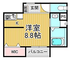 兵庫県尼崎市神田北通7丁目（賃貸アパート1R・3階・25.25㎡） その2