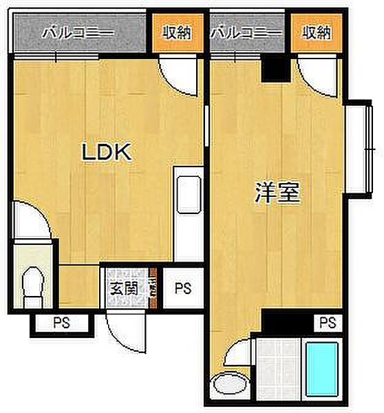 アーバンビレッジ塚口 ｜兵庫県尼崎市南塚口町8丁目(賃貸マンション1LDK・3階・37.10㎡)の写真 その2