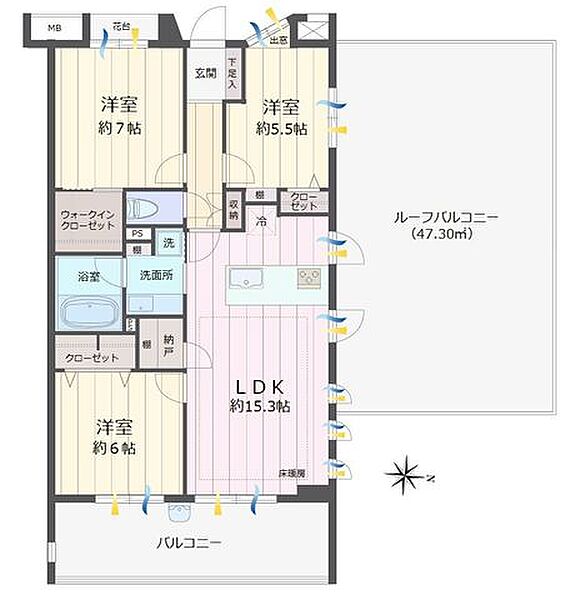 間取りを拡大表示