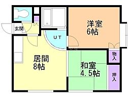間取図画像 2LDK