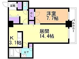 間取図画像 1LDK