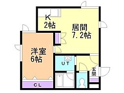 間取図画像 1LDK