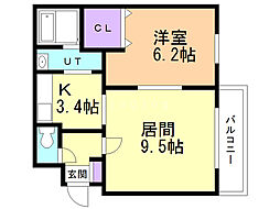 間取図画像 1LDK