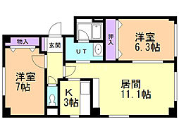 グランディール 2階